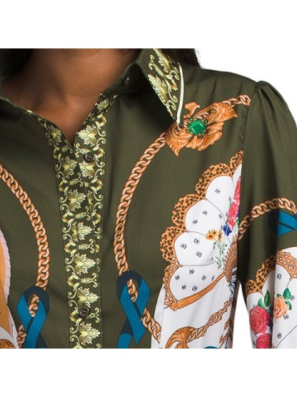 NANCY YANG Printed Shirt Dress - Picture 3 of 4